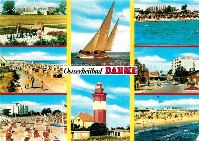 Dahme Ostseebad Segelboot Strand Leuchtturm