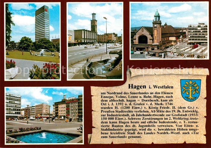 Hagen Westfalen Rathaus Berliner Platz Hauptbahnhof