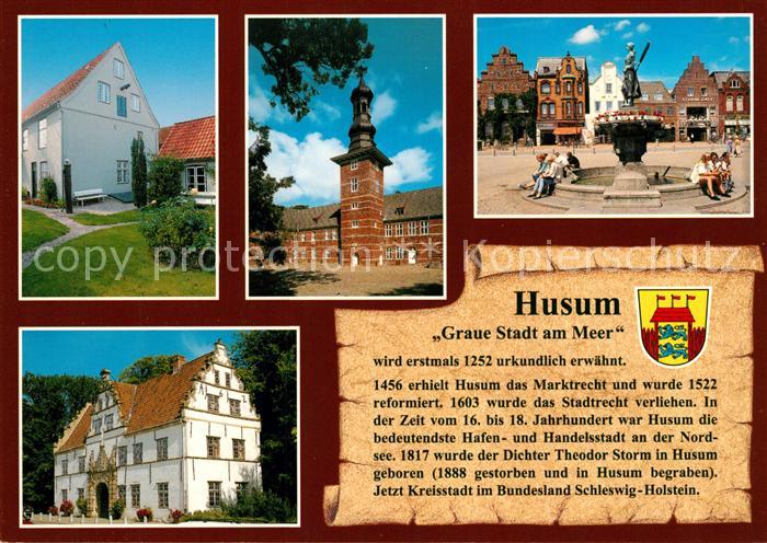 Husum Nordfriesland Storm-Haus Schloss Markt