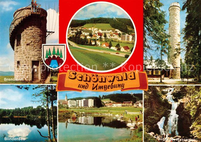 Schoenwald Schwarzwald Brendturm Stoecklewaldturm Blindensee