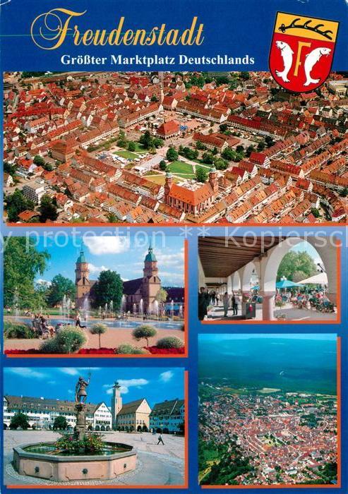 FREUDENSTADT BW Fliegeraufnahme Marktplatz