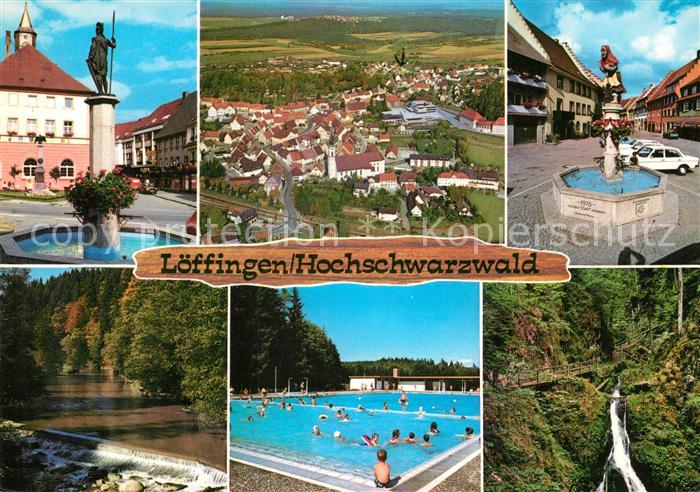 Loeffingen Freibad Fliegeraufnahme Brunnen