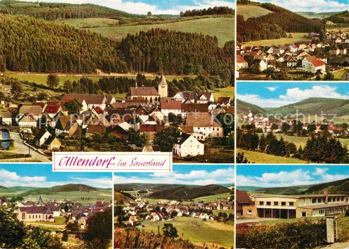 Allendorf Sauerland Panorama Teilansichten