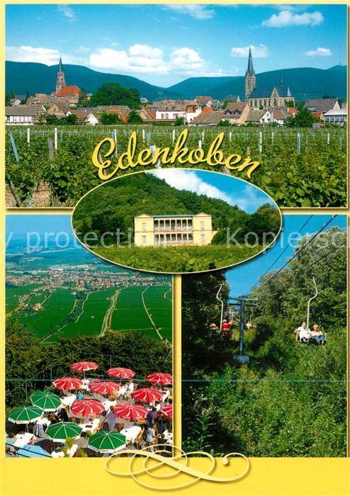 Edenkoben Stadtansicht Fliegeraufnahme Sessellift