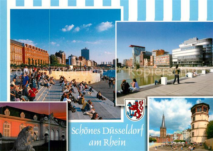 Duesseldorf Rheinufer Schloss Turm