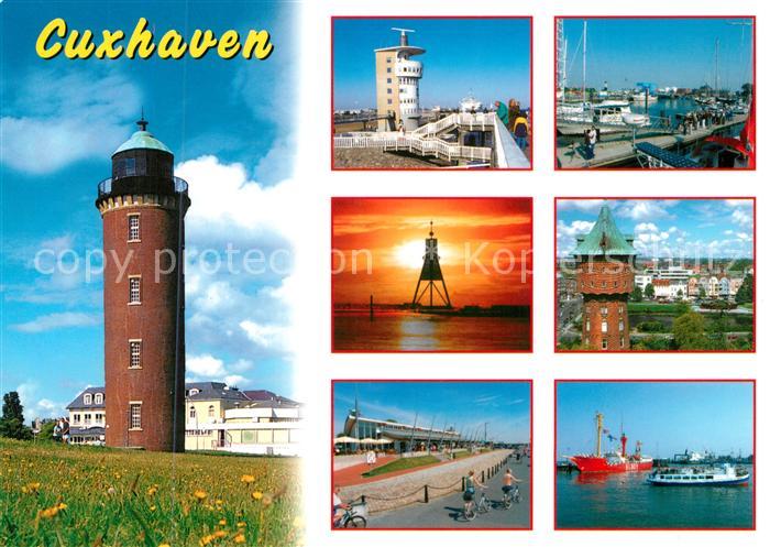 Cuxhaven Nordseebad Leuchtturm Alte Liebe Hafen Promenade Schiffe