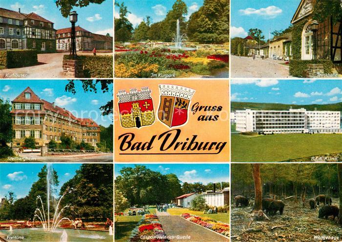 Bad Driburg Kurhaeuser Kurpark Trinkhalle Stellbergheim BfA Klinik Fontaene Wild