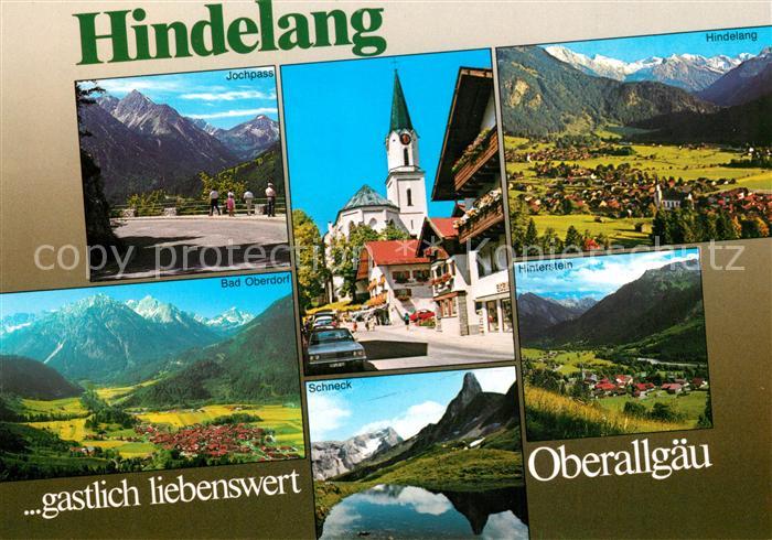 Hindelang Jochpass Kirche Hindelang Bad Oberdorf Schneck Hinterstein