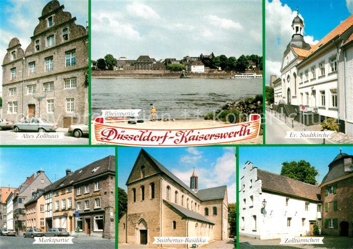 Kaiserswerth Altes Zollhaus Rheinpartie Ev Stadtkirche Marktpartie Suitbertus Ba