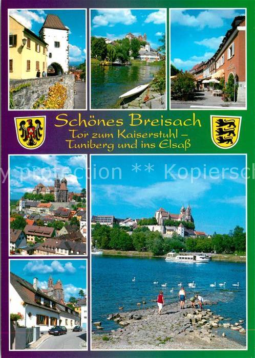 Breisach Rhein Stadttor Muenster Rheinpartie