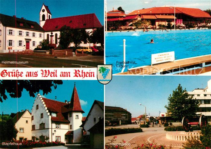 Weil am Rhein Heimatmuseum Freibad Laguna Stapfelhaus Hauptstrasse