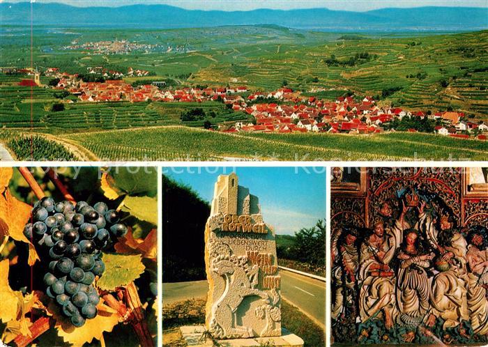 Oberrotweil Panorama Rebe Monument Altarbild