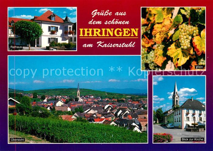 Ihringen Rathaus Wein Panorama Kirche