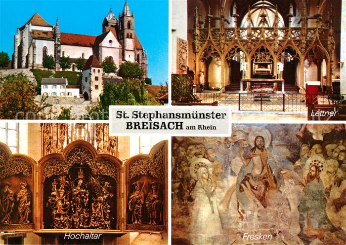 Breisach Rhein Stephansmuenster Lettner Hochaltar Fresken