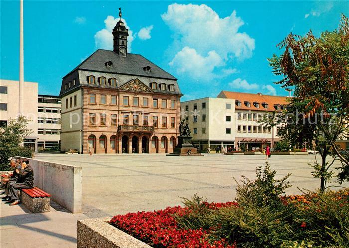 Hanau Main Marktplatz und Rathaus