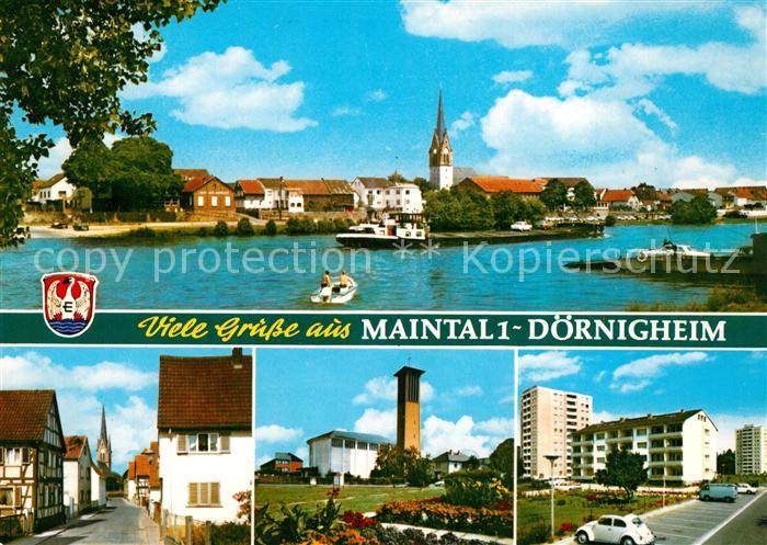 Doernigheim Mainpartie Hauptstrasse Kirche Park