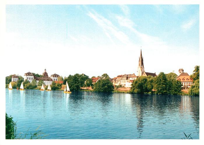 Hanau Main Schloss Philippsruhe Friedenskirche Mainpartie