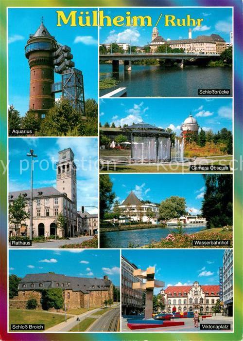 Muelheim Ruhr Aquarius Schlossbruecke Rathaus Camera Obscura Wasserbahnhof Schlo