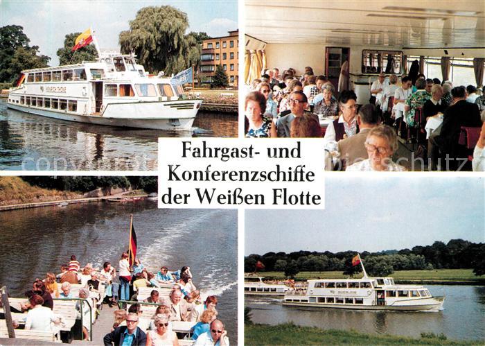 Muelheim Ruhr Fahrgastschiffe der Weissen Flotte Details