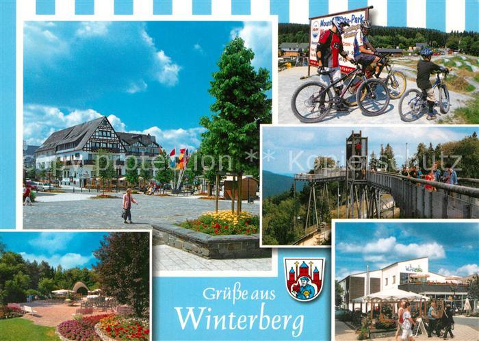 Winterberg Hochsauerland Stadtplatz Mountain Bike Park Hochbruecke Gasthaus