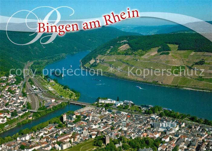 Bingen Rhein Fliegeraufnahme