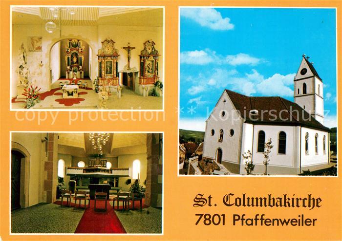 Pfaffenweiler Breisgau St Columbakirche Altar