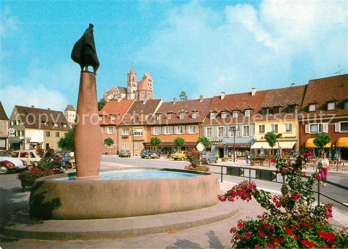 Breisach Rhein Marktplatz Europabrunnen