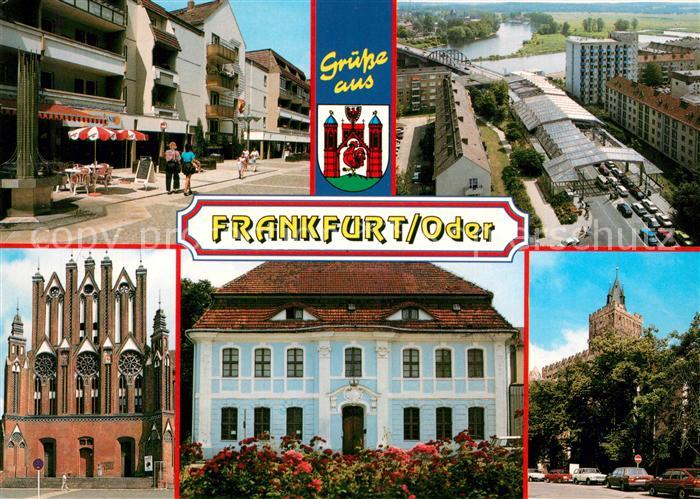 Frankfurt Oder Strassenpartien Kirche Rathaus Schloss