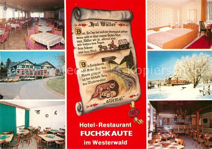 Willingen Westerwald Hotel Restaurant Fuchskaute Speisesaal Zimmer Gastraum