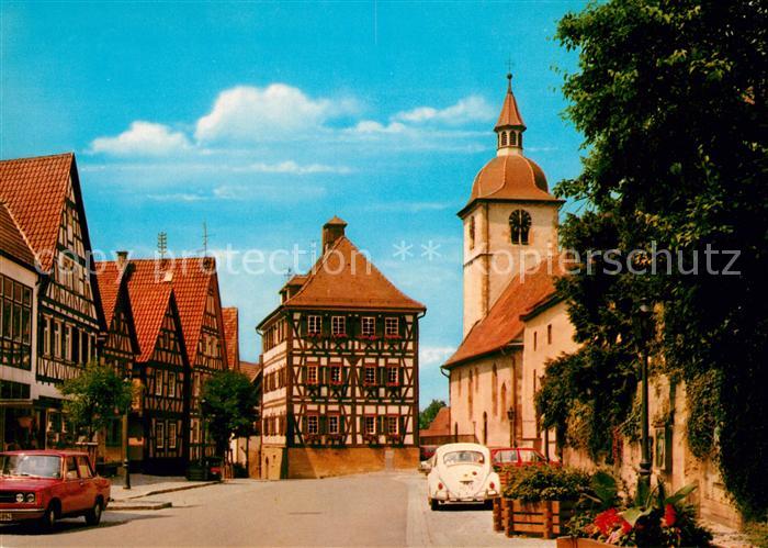 Knittlingen Marktstrasse mit Faustmuseum
