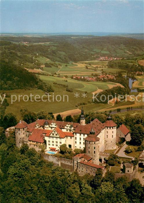 Langenburg Wuerttemberg Schloss Langenburg Fliegeraufnahme