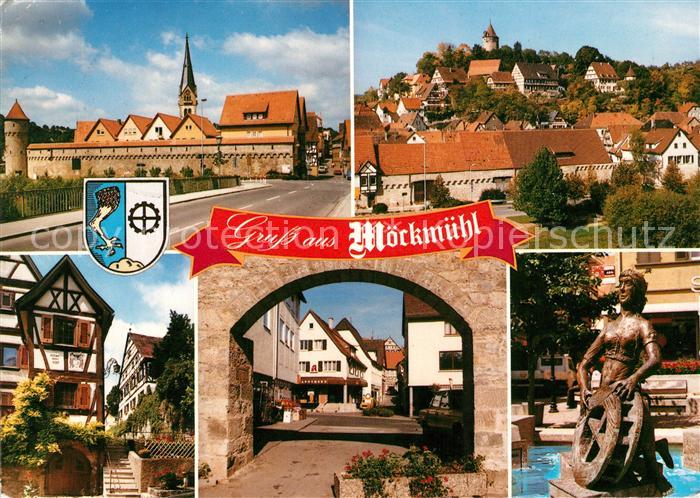 Moeckmuehl Schloss Ortsansichten Brunnen