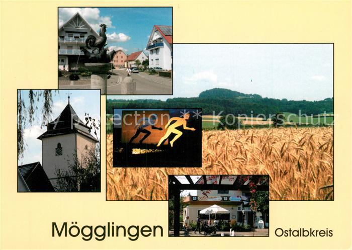 Moegglingen Kirchturm Marktplatz Kolbenberg Die Laeufer Rathausplatz
