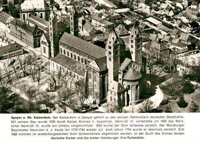 Speyer Rhein Kaiserdom Fliegeraufnahme