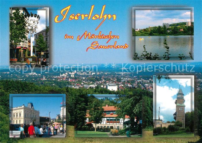 Iserlohn Panorama Teilansichten Badesee