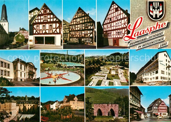 Laasphe BAD LAASPHE NRW Orts und Teilansichten Schwimmbad Minigolf