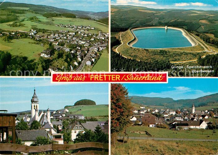 Fretter Fliegeraufnahme Glinge Speicherwerk Oberbecken Kirche Ortsansicht