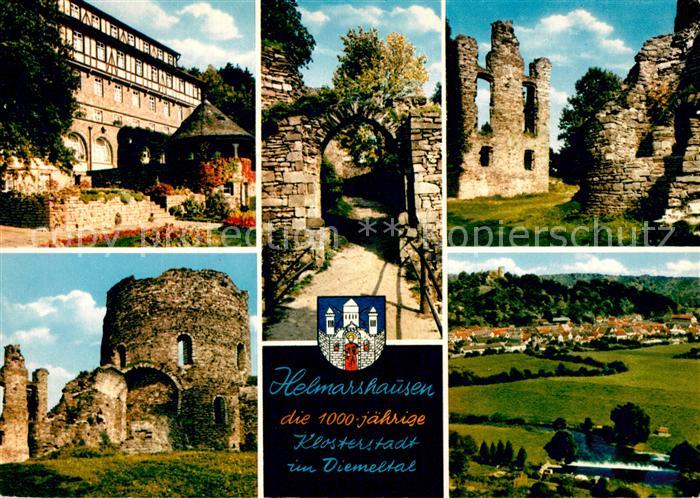 Helmarshausen Kloster Ruinen Panorama