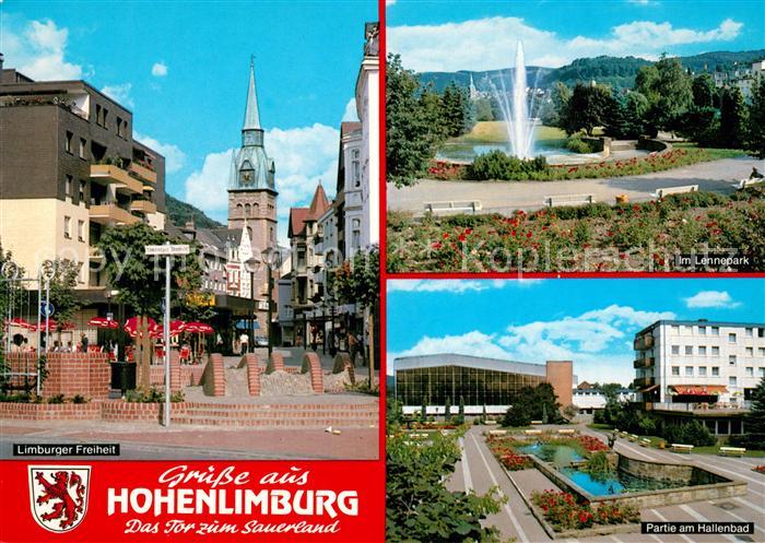 Hohenlimburg Limburger Freiheit Lennepark Fontaene Hallenbad