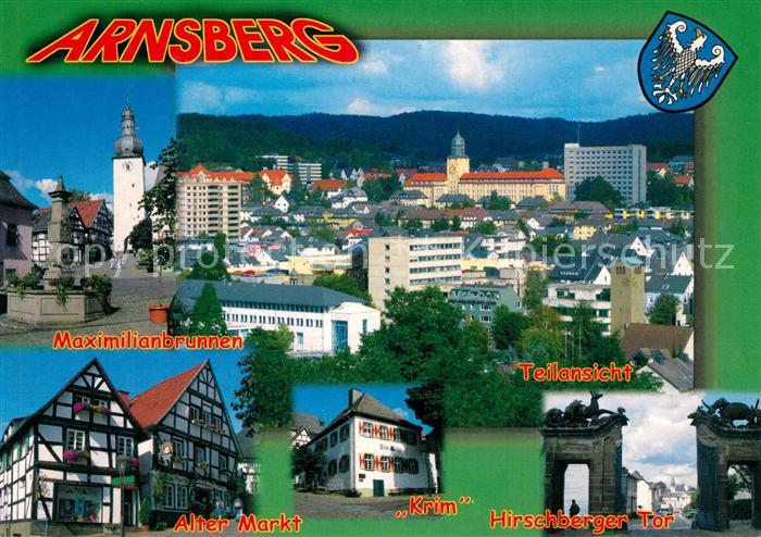 Arnsberg Westfalen Maximiliansbrunnen Teilansicht Alter Markt Krim Hischberger T
