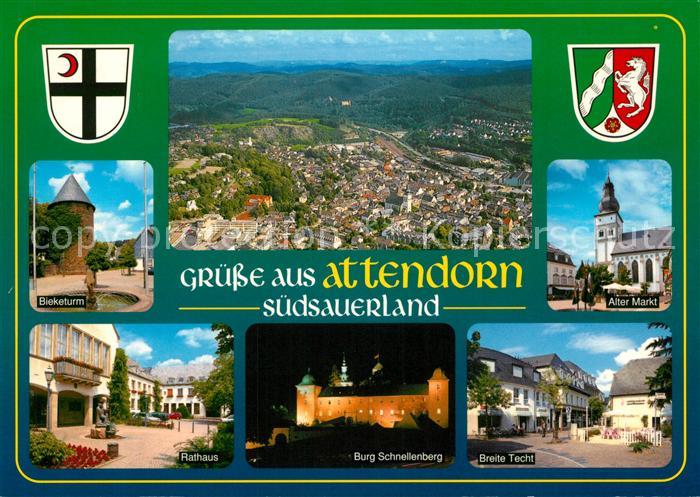 Attendorn Bieketurm Panorama Rathaus Burg Schnellenberg Alter Markt Breite Techt