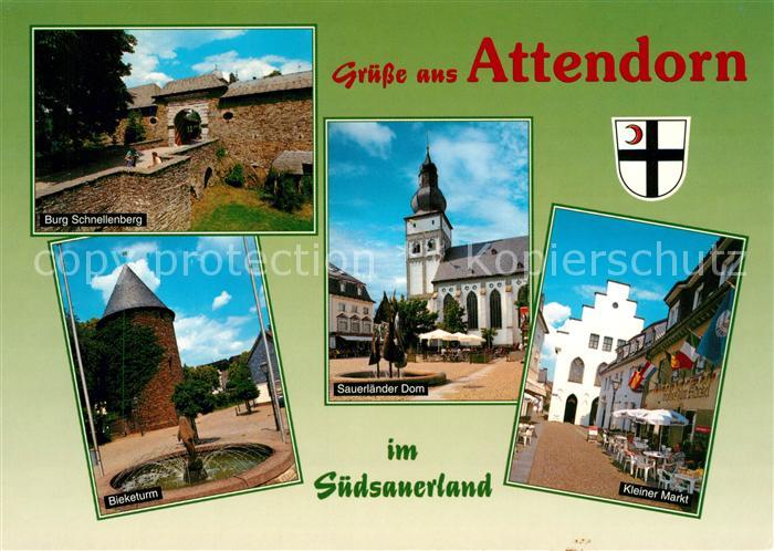 Attendorn Burg Schnellenberg Bieketurm Sauerlaender Dom Kl Markt