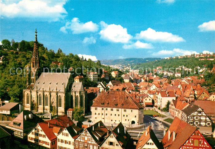 Esslingen Neckar Stadtblick mit Kirche