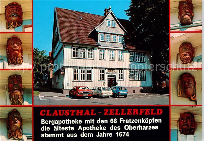 Clausthal-Zellerfeld Bergapotheke mit den 66 Fratzenkoepfen