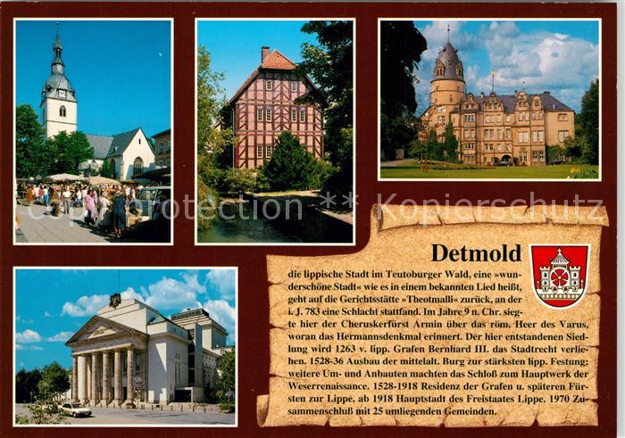 Detmold Erloeserkirche Spieker Schloss Lippisches Landestheater
