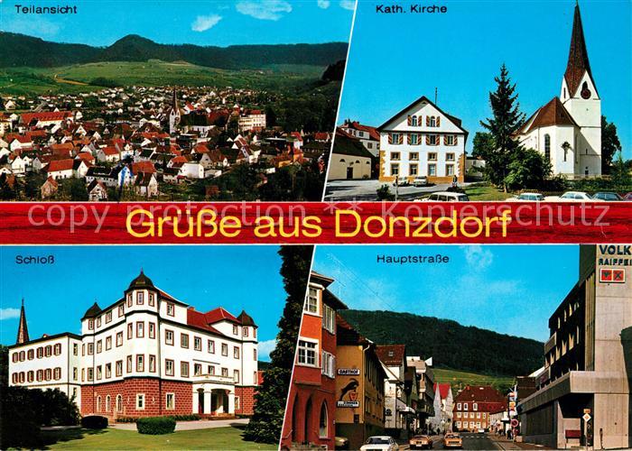 Donzdorf Panorama Kath Kirche Schloss Hauptstrasse