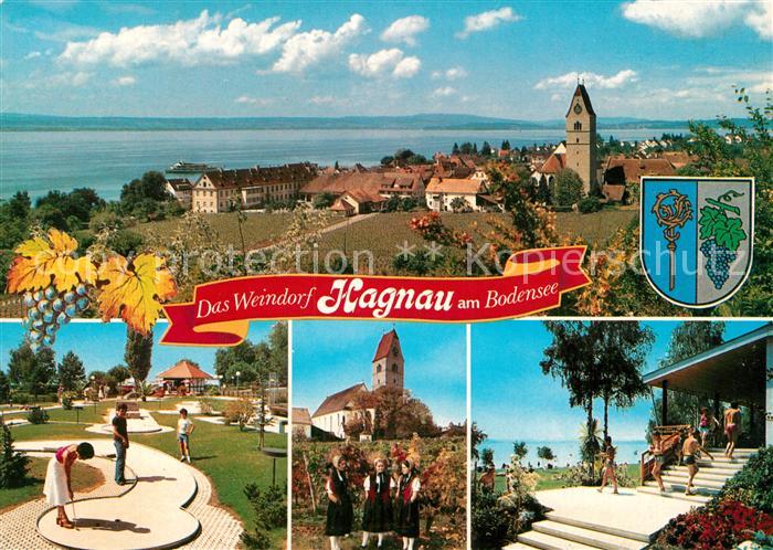 Hagnau Bodensee Panorama Minigolf Kirche Schwimmbad