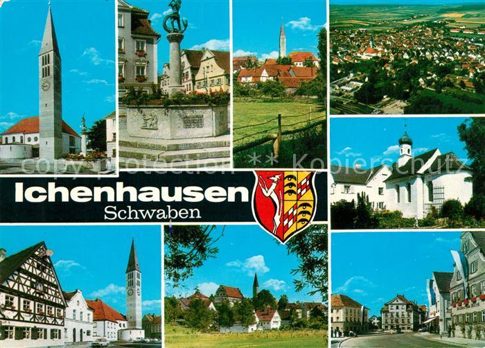 Ichenhausen Kirche Brunnen Panorama Marktplatz Ortsmotive