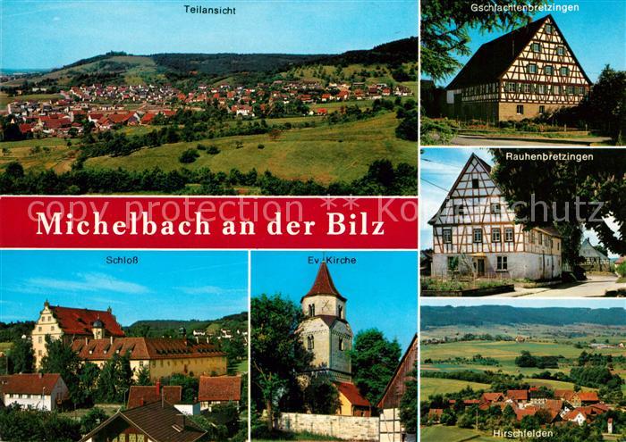 Michelbach Bilz Panorama Gschlachtenbretzingen Schloss Ev Kirche Rauhenbretzinge