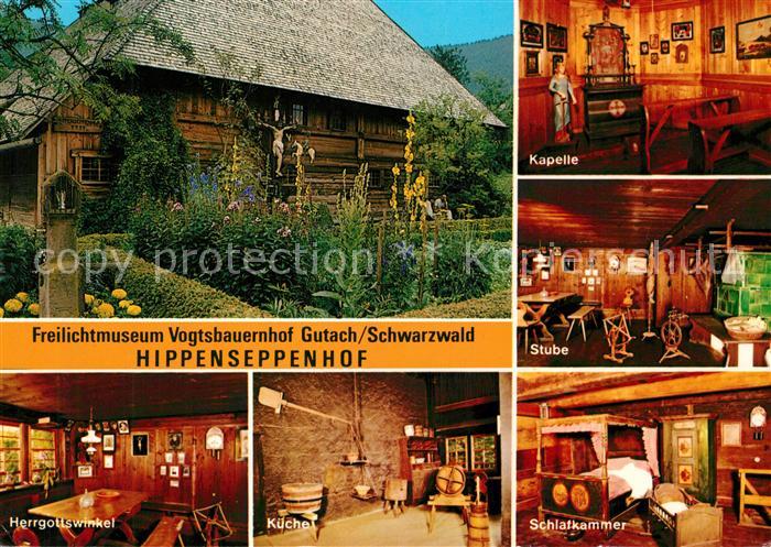 Gutach Schwarzwald Freilichtmuseum Vogtsbauernhof Kapelle Stube Herrgottswinkel